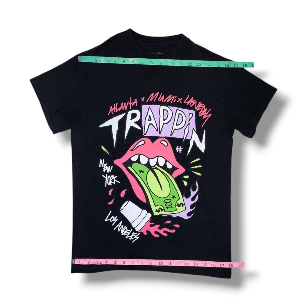 Fashion‎ Nova Trappin' Atlanta, Miami, Los Angeles Black T-Shirt Women's Small - Picture 4 of 8